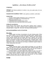 Konspekts 'Esi drošs uz ceļa - nodarbība vienai dienai', 1.