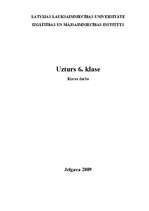 Referāts 'Mācību priekšmets "Uzturs" 6.klasei', 1.