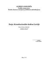 Eseja 'Latvijas konstitucionālo tiesību aizsākums', 1.
