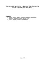 Eseja 'Salīdzinošā politika - ģenēze, tās konteksts un attīstības problēmiskums', 1.