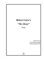 Eseja 'Robert Grave "The Shout"', 1.
