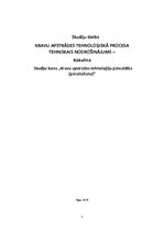 Referāts 'Kravu apstrādes tehnoloģiskā procesa tehniskais nodrošinājums', 1.