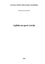 Referāts 'Izglītība un sports Latvijā', 1.