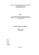 Referāts 'Mājas kontroldarbs studiju priekšmetā "Ģenētika"', 1.