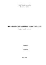 Konspekts 'Daudzlaidumu locīklu sijas aprēķins', 1.