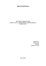 Referāts 'Akciju sabiedrības "Parekss Banka" iekšējā vide', 1.