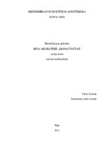 Eseja 'Recenzija par Ievas Akurateres grāmatu "Manai tautai"', 1.