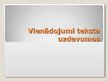 Prezentācija 'Vienādojumi teksta uzdevumos', 1.