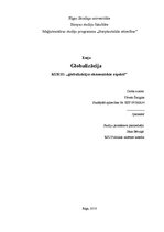 Eseja 'Globalizācija', 1.