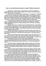 Eseja 'Alīne un Andrejs I.Leimanes romānā "Vilkaču mantiniece"', 1.