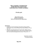 Konspekts 'Krīžu komunikācijas plāna sagatavošana', 1.