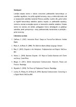 Eseja 'Lietišķās etiķetes normas profesionālajā vidē', 5.