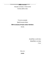 Referāts 'Bērna kopšana līdz sešu mēnešu vecumam', 1.