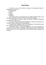 Referāts 'Transport', 11.