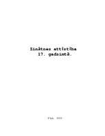 Referāts 'Zinātnes attīstība 17.gadsimtā', 1.