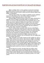 Eseja 'Ēģiptes izolācijas pozitīvās un negatīvās sekas', 1.