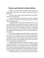 Referāts 'Climate and Weather in Great Britain', 1.