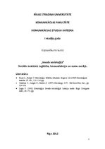 Konspekts 'Sociālie institūti: izglītība, komunikācija un masu mediji', 1.