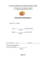 Prakses atskaite 'C kategorijas treneru prakses projekts', 1.