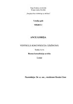 Eseja 'Verbālā komunikācija uzņēmumā', 1.