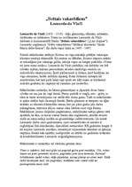 Konspekts 'Leonardo da Vinči "Svētais vakarēdiens"', 1.