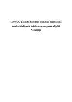 Referāts 'UNESCO Pasaules kultūras un dabas mantojuma sarakstā iekļautie kultūras mantojum', 1.