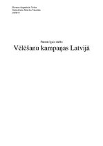 Eseja 'Politiskās kampaņas Latvijā', 1.