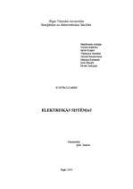 Konspekts 'Elektriskās sistēmas', 1.