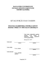 Referāts 'Policijas darbinieka tiesības lietot fizisko spēku un speciālos līdzekļus', 1.