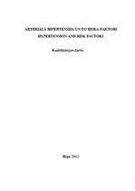 Referāts 'Arteriālā hipertensija un tās riska faktori', 1.