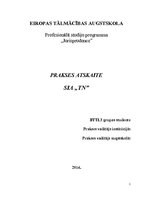Prakses atskaite 'Prakses atskaite SIA "TN"', 1.