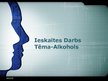 Prezentācija 'Alkohols', 1.