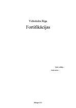 Konspekts 'Rīga viduslaikos. Fortifikācijas', 1.