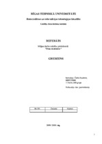 Referāts 'Gredzens', 1.