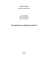 Konspekts 'Cietās tintes un termālais printeris', 1.