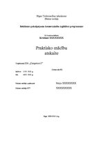 Prakses atskaite 'Prakse restorānā', 1.