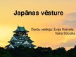 Prezentācija 'Īss ieskats Japānas vēsturē', 1.