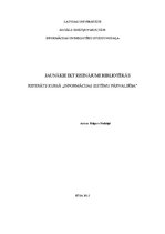 Referāts 'Jaunākie IKT risinājumi bibliotēkās', 1.