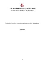 Referāts 'Izokinētisko, izotonisko, izometrisko muskuļu darba režīma raksturojums', 1.