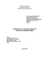 Prakses atskaite 'Profesionālā prakse tūrisma uzņēmējdarbībā', 1.