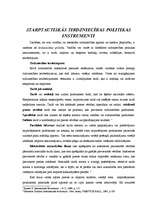 Konspekts 'Starptautiskās tirdzniecības politikas instrumenti', 1.