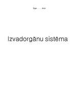 Referāts 'Izvadorgānu sistēma', 1.