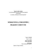 Prakses atskaite 'Mārketinga (tirgzinības) prakses atskaite', 7.