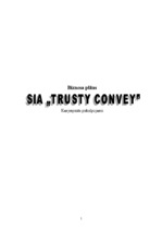 Biznesa plāns 'SIA "Trusty Convey"', 1.