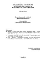 Konspekts 'Komunikācijas vēsture. Ceturtais kopsavilkums', 1.