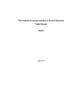 Referāts 'The Analysis of Tourism Industry in French Polynesia', 1.