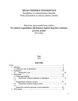 Referāts 'No sadzīves organiskiem atkritumiem iegūtās degvielas ražošanas procesa analīze', 1.