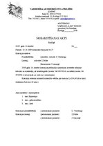 Paraugs 'Norakstīšanas akts', 1.