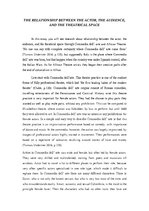 Eseja 'The relationship between the actor, the audience, and the theatrical space', 1.