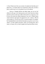 Eseja 'The relationship between the actor, the audience, and the theatrical space', 5.